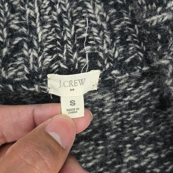 J.Crew Cardigan cable knit 100% wool sweater S womens gray 6819 - Picture 6 of 9